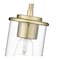 Z-Lite Thayer Pendant, 1-Light, 4.75 In.W x 7.5 In.H, Luxe Gold/Clear 742MP-LG - alternate 5